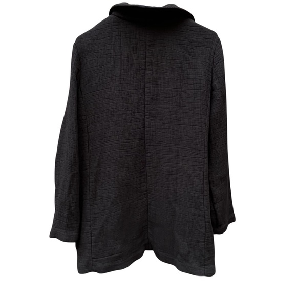 Eileen Fisher Silk Blend Crepe Longsleeve Blazer Size Large - Picture 6 of 8